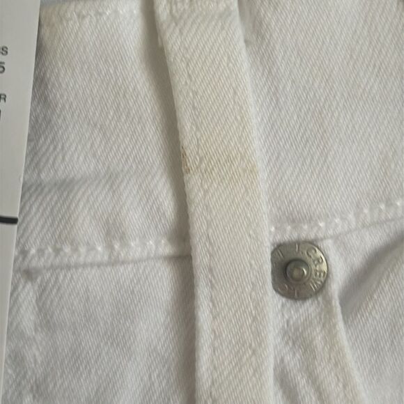J‎ Crew Slim Wide Jeans Womens Size 26 Petite White - Picture 13 of 14